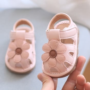 Baba lányok Cartoon strandpapucs Velcro záródással, műbőr felsőrész, PVC talp, csúszásmentes, 1–3 éveseknek