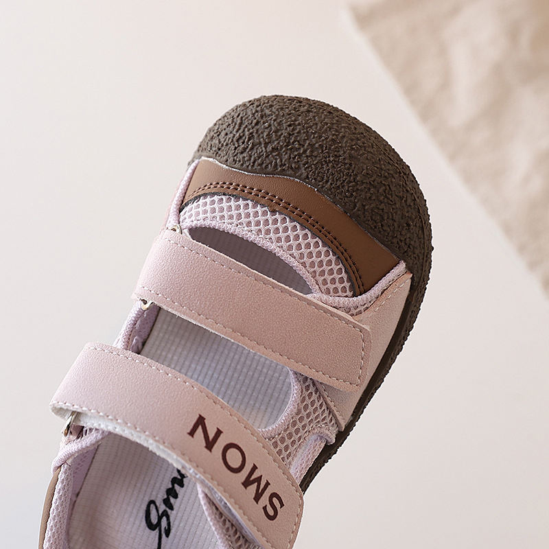 Sandale sport pentru copii cu închidere Velcro, partea superioară din Ultrafilm piele, talpă din cauciuc, pentru 4–12 ani, stil mișcare