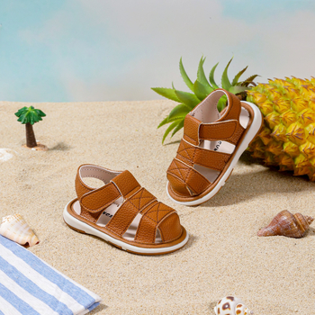 Dječje sandale za plažu, unisex, gornji dio od umjetne kože, zatvaranje na Velcro traku, protuklizna mekana potplata, uzrast 1–3 godine