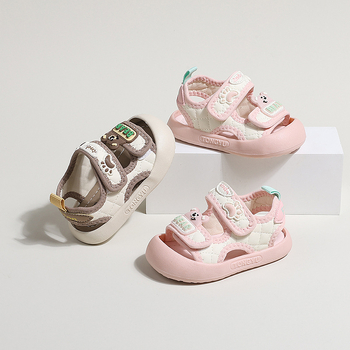 Pantofi de plajă pentru copii - Unisex, partea superioară din piele artificială, talpă PVC, închidere cu Velcro, vârsta 1–3 ani