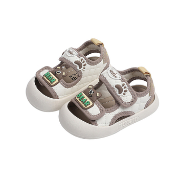 Pantofi de plajă pentru copii - Unisex, partea superioară din piele artificială, talpă PVC, închidere cu Velcro, vârsta 1–3 ani