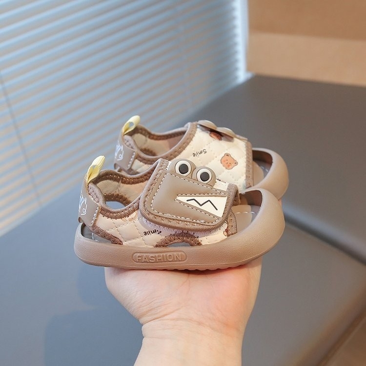 Unisex dječje sandale za ljeto s zatvorenim prstima i mekanom sole, plažne sandale s protukliznom podlogom