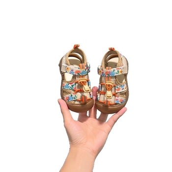 Sandale pentru copii cu cataramă – din pânză, talie joasă, unisex, anti-derapare și rezistente la uzură, primăvară, 12–36 luni