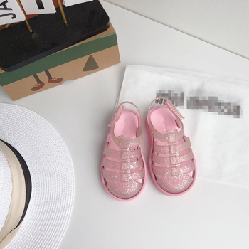 Dječje sandale u stilu Melissa, rimski zatvoren nos, izrezani detalji, ljetne jelly sandale, unisex