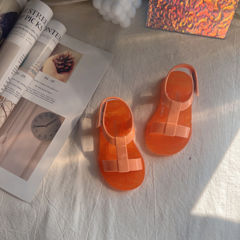 Dječje plažne tenisice s Velcro kopčom, otvoren prst, PVC gornji dio i potplat (Unisex; uzrast 4–12 godina; Stil Leisure)