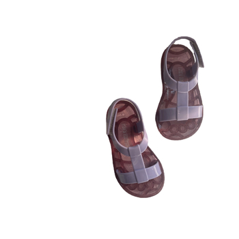 Dječje plažne tenisice s Velcro kopčom, otvoren prst, PVC gornji dio i potplat (Unisex; uzrast 4–12 godina; Stil Leisure)