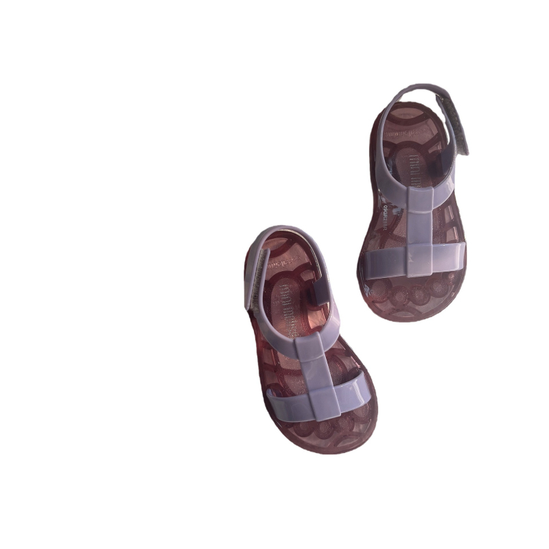 Dječje plažne tenisice s Velcro kopčom, otvoren prst, PVC gornji dio i potplat (Unisex; uzrast 4–12 godina; Stil Leisure)