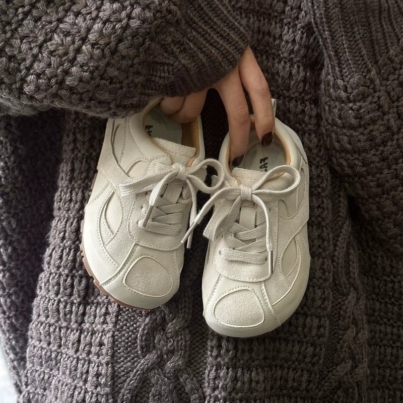 Dječje trkačke tenisice Unisex - prozračan gornji dio od sintetičke kože, Velcro zatvarač, gumeni potplat, Koreanski stil inspiriran Forrest Gump, proljeće 2025