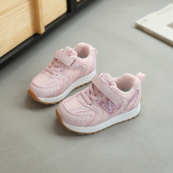 Pantofi sport din plasă pentru copii, închidere Velcro – upper din plasă respirabil, talpă din cauciuc, anti-alunecare, rezistenți la uzură, unisex, pentru copii 1–6 ani, primăvară-toamnă