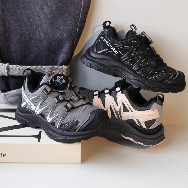 Dječje unisex tenisice Dad Shoes s gumom, gornji dio od Super Fiber materijala, zatvarač s rotirajućim gumbom, uzorak u boji, za zimu, proljeće i jesen
