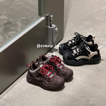 Pantofi de drumeție pentru copii, unisex, închidere Velcro, partea superioară din piele de porc și microfibră, talpă din cauciuc, izolație groasă, antiderapare, pentru iarnă 2025