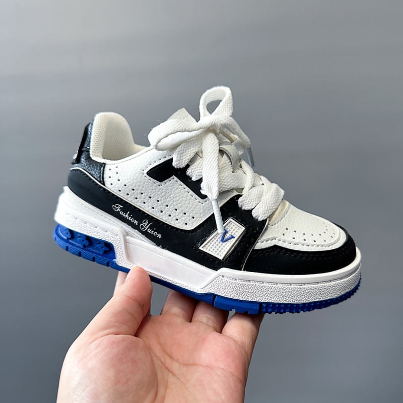 Pantofi sport unisex pentru copii, cu talpă joasă – partea superioară din microfibră, talpă din cauciuc, închidere Velcro, respirabili și rezistenți, pentru primăvară și toamnă.