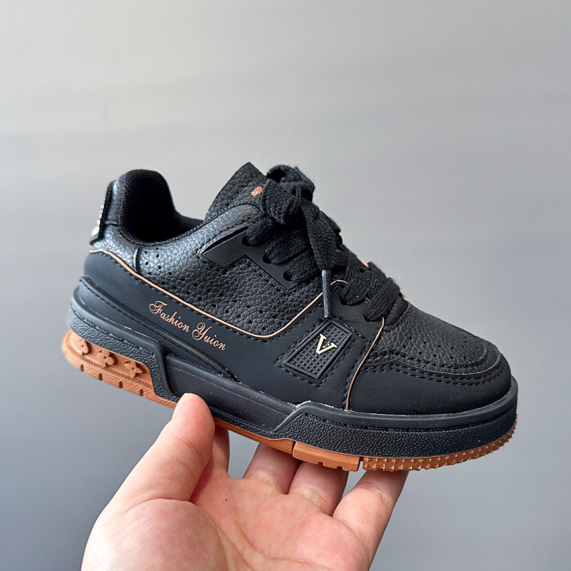 Pantofi sport unisex pentru copii, cu talpă joasă – partea superioară din microfibră, talpă din cauciuc, închidere Velcro, respirabili și rezistenți, pentru primăvară și toamnă.