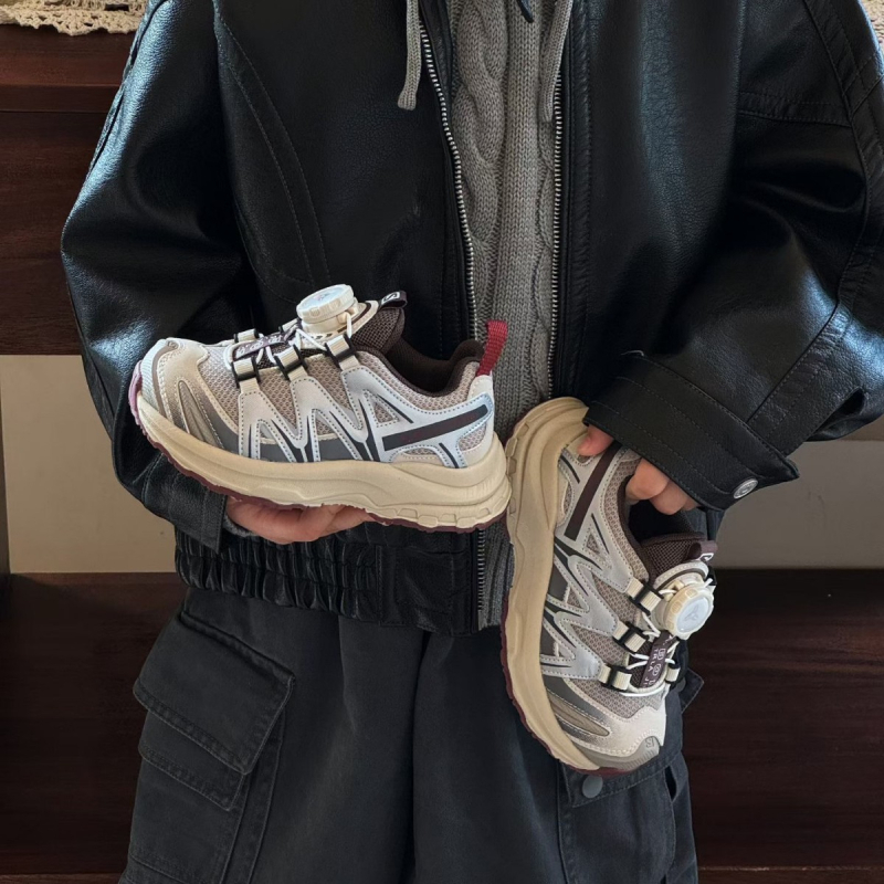 Pantofi sport pentru copii, închidere Velcro, talpă groasă, partea superioară din fibră super, talpă EVA — Colecția de iarnă 2025