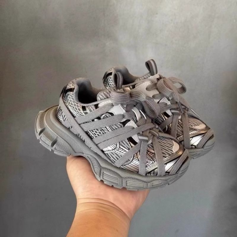 Dječje tenisice u stilu dad shoes, prozračni gornji dio PU+ mreža, Velcro kopča, gumena potplata – unisex, uzrast 4–16, lake, sportske
