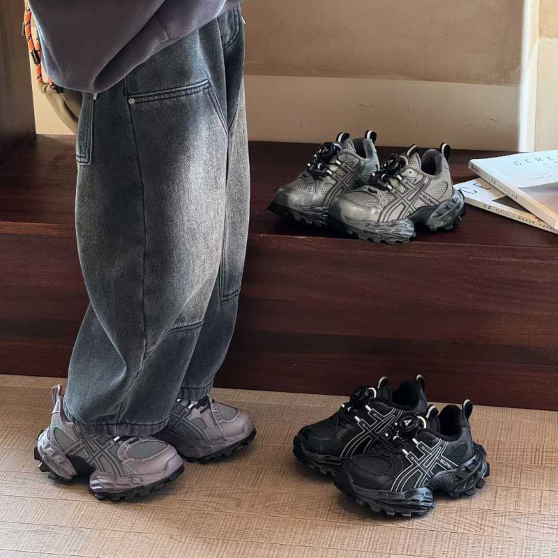 Dječje tenisice u stilu Dad shoes, gornji dio od mrežice, Velcro zatvarač, EVA đon, uzrast 7–16 godina