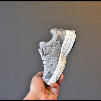 2837 Tavaszi gyerek futócipő - légáteresztő hálós felsőrész, könnyű EVA talp, Velcro zár, uniszex