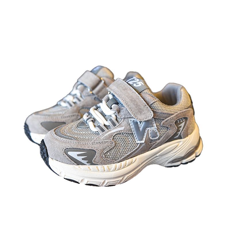 2837 Tavaszi gyerek futócipő - légáteresztő hálós felsőrész, könnyű EVA talp, Velcro zár, uniszex