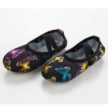 Tanečné topánky pre deti – bez šnúrok, mäkká podrážka z pravej kože, priedušné, ľahké, tlmenie otrasov, na balet a moderný tanec