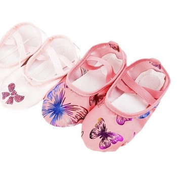 Tanečné topánky pre deti – bez šnúrok, mäkká podrážka z pravej kože, priedušné, ľahké, tlmenie otrasov, na balet a moderný tanec