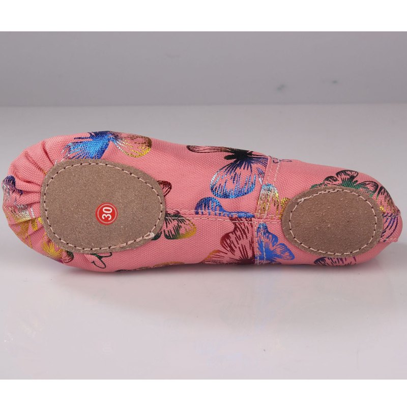 Tanečné topánky pre deti – bez šnúrok, mäkká podrážka z pravej kože, priedušné, ľahké, tlmenie otrasov, na balet a moderný tanec