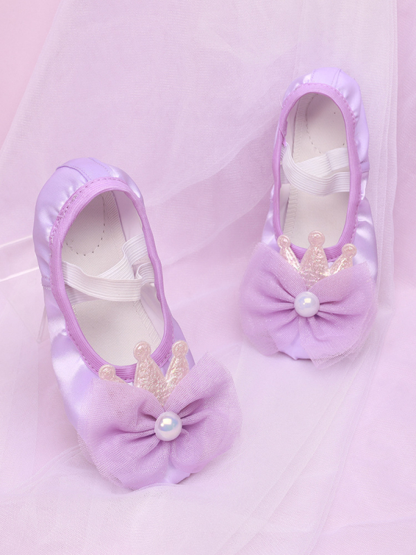 Mergaitėms baleto bateliai su minkšta padu, kvėpuojantys ir lengvi; viršus: sintetinė oda ir medvilnės audinys; baletui