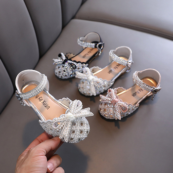 Pantofi de dans pentru fete cu design decupat, partea superioară PU, Velcro, respirabili, antiaderare