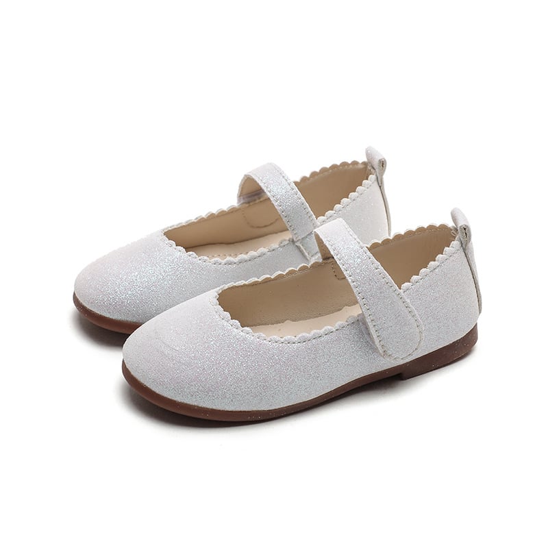 PU bőrű lánycipő Velcro-zárással, Hercegnő stílus, gumitalp