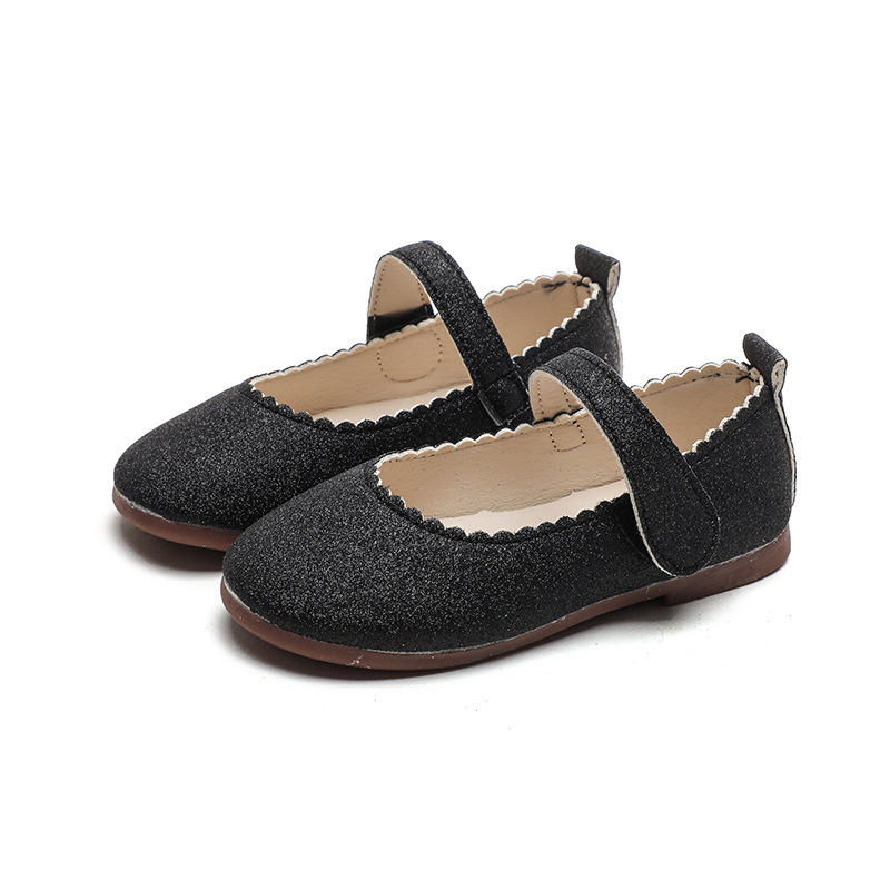 PU bőrű lánycipő Velcro-zárással, Hercegnő stílus, gumitalp