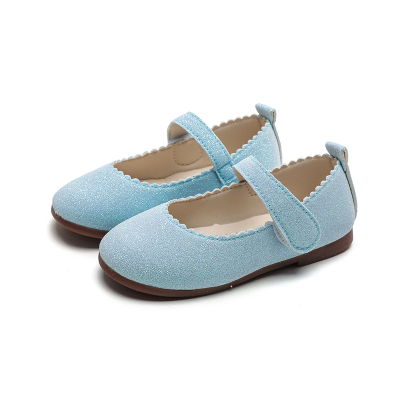 PU bőrű lánycipő Velcro-zárással, Hercegnő stílus, gumitalp