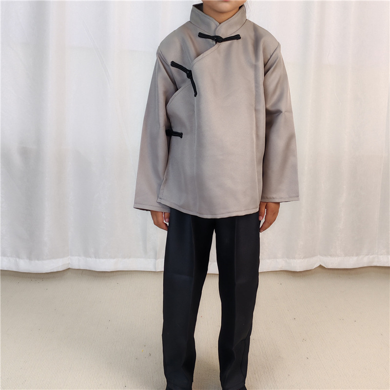 Gyerekeknek szóló nagymama jelmez a Nyugatra utazás című történethez színpadi előadáshoz, kínai stílus, poliészter-keverék anyag, AQL 2.5, 3-8 évesek