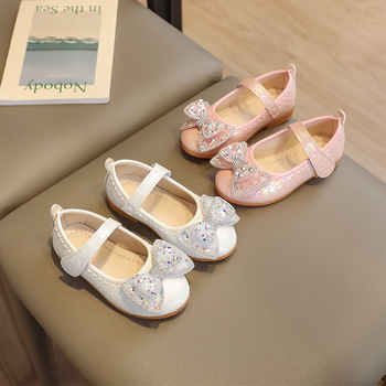 Princess lányoknak Velcro cipő — PU felsőrész, PU bélés, PU talpbetét, gumírozott talp, 1–12 évesek