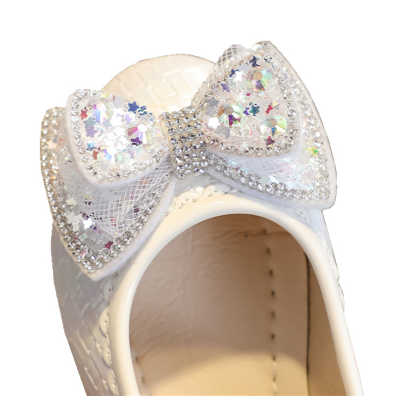 Princess lányoknak Velcro cipő — PU felsőrész, PU bélés, PU talpbetét, gumírozott talp, 1–12 évesek