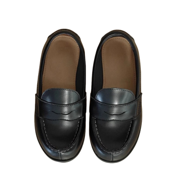 Dječje retro loafers od kravlje kože – niski gornji dio, gumeni potplat, prirodna koža ulošak, unisex