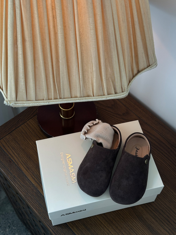 Dječje kožne cipele u Birkenstock stilu, slip-on, unisex, korejski dizajn, jesen 2025