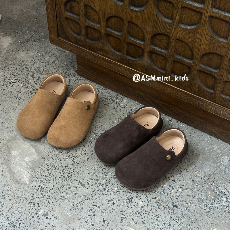 Dječje kožne cipele u Birkenstock stilu, slip-on, unisex, korejski dizajn, jesen 2025