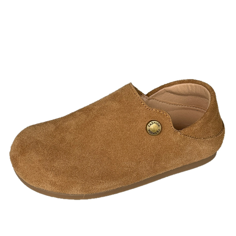 Dječje kožne cipele u Birkenstock stilu, slip-on, unisex, korejski dizajn, jesen 2025