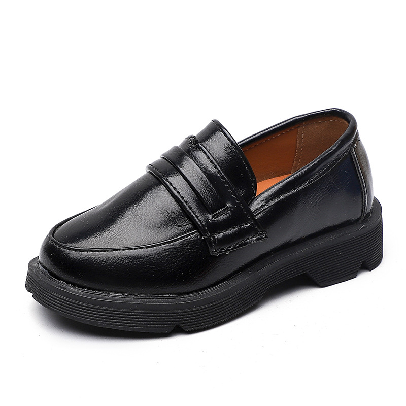 Dječje slip-on cipele britanskog stila od umjetne kože, s debelom potplatom, protuklizne, za dječake i djevojčice