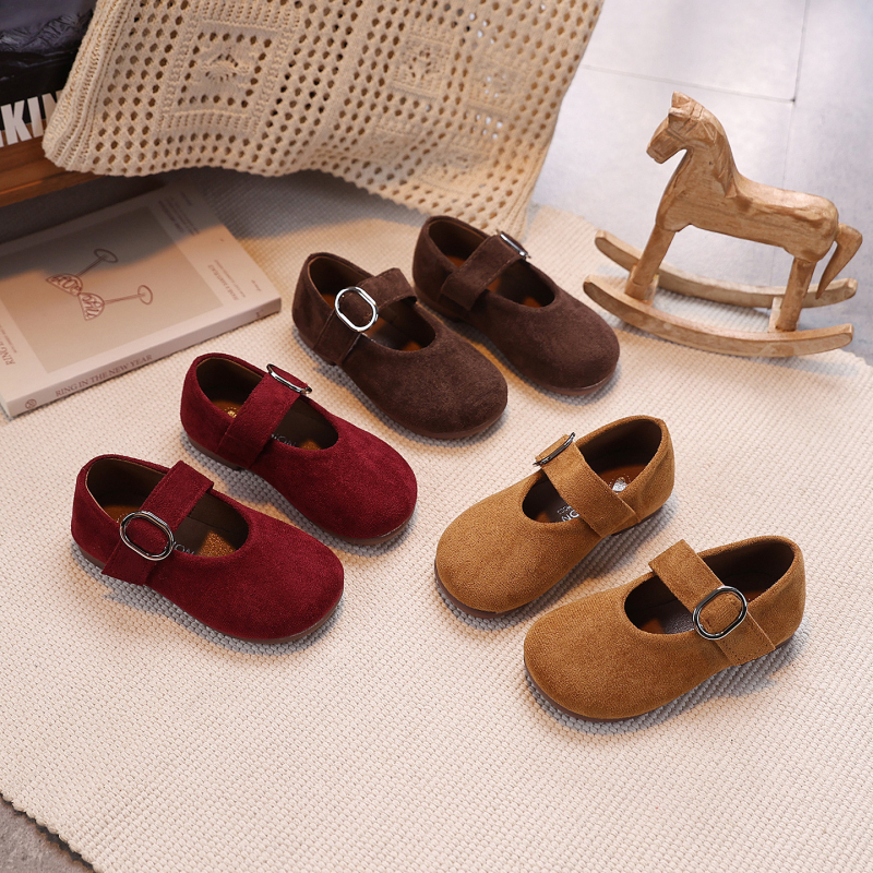 Cipele za djevojčice 2026. jesen – kožne mokasice s mekanom podom, Birkenstock stil, korejskog stila