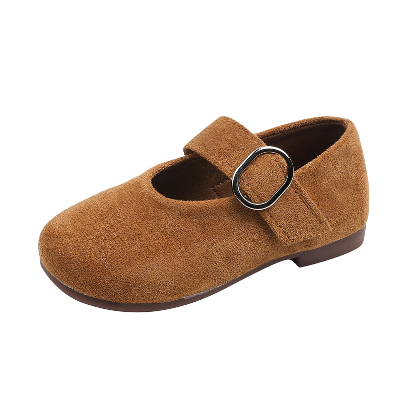 Cipele za djevojčice 2026. jesen – kožne mokasice s mekanom podom, Birkenstock stil, korejskog stila