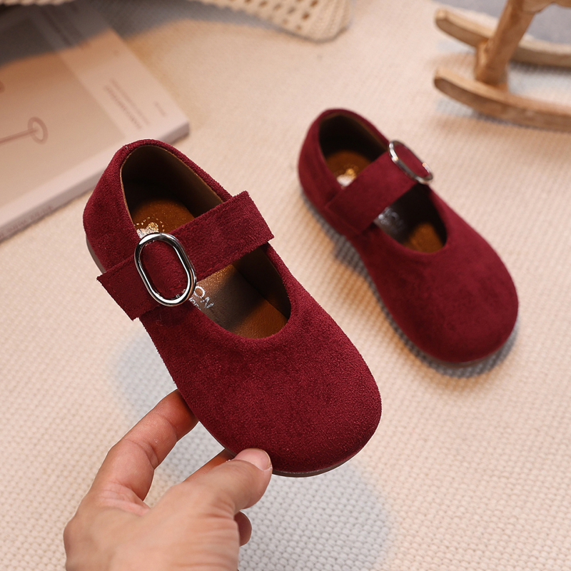 Cipele za djevojčice 2026. jesen – kožne mokasice s mekanom podom, Birkenstock stil, korejskog stila
