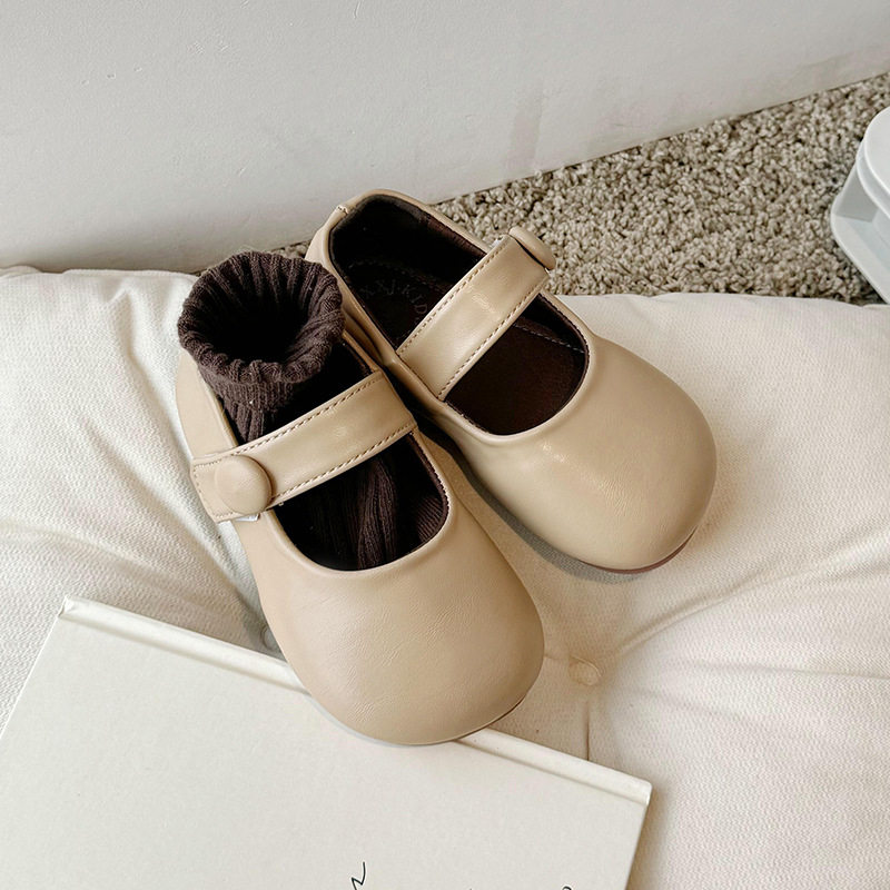 Dječje cipele od PU, britanski i korejski stil, Velcro kopča, gornji dio PU, gumena đon, niski kroj, proljeće i jesen