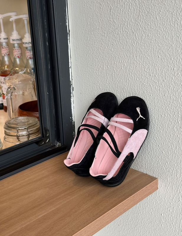 Asmini Cipele za djevojčice Balet Slip-On - Gornji dio: Super Fiber, Potplat: Gumeni, Unutrašnjost: Umjetna koža, Nizak profil, Slatki stil