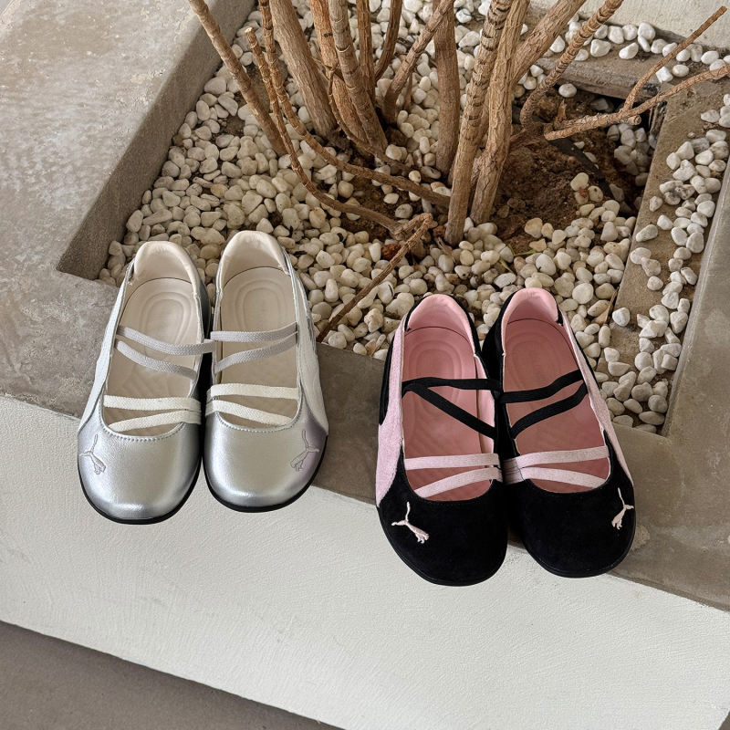 Asmini Cipele za djevojčice Balet Slip-On - Gornji dio: Super Fiber, Potplat: Gumeni, Unutrašnjost: Umjetna koža, Nizak profil, Slatki stil
