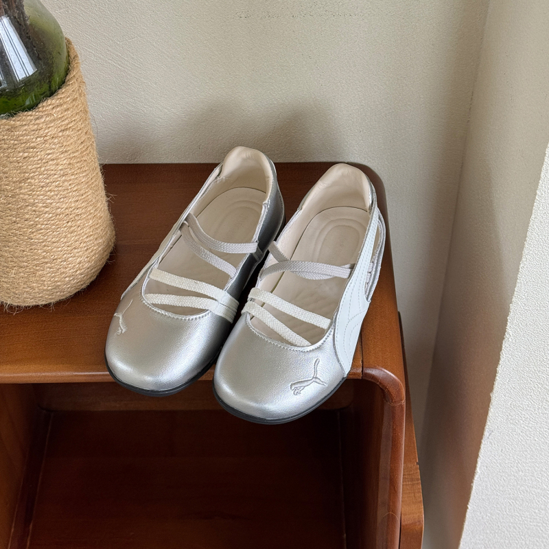 Asmini Cipele za djevojčice Balet Slip-On - Gornji dio: Super Fiber, Potplat: Gumeni, Unutrašnjost: Umjetna koža, Nizak profil, Slatki stil