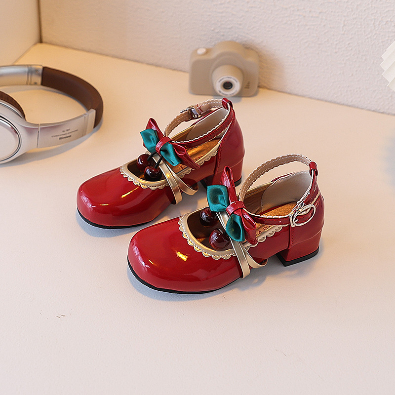 Dječje Mary Jane cipele s PU gornjim dijelom, kopčom, gumom potplatom, prozračne i protuklizne