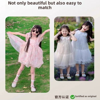 Mergaitėms skirtos kristalinės plokščios basutės su kvadratine nosimi, Velcro užsegimas, EVA įdėklas, 4–16 metų, ruduo 2025