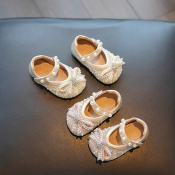 Princeza dječje cipele s Velcro zatvaračem - gornji dio od sintetičke kože, gumeni potplat, PU uložak, niski vrh, protuklizne, za djecu 0–3 godine, proljeće-ljeto-jesen 2024