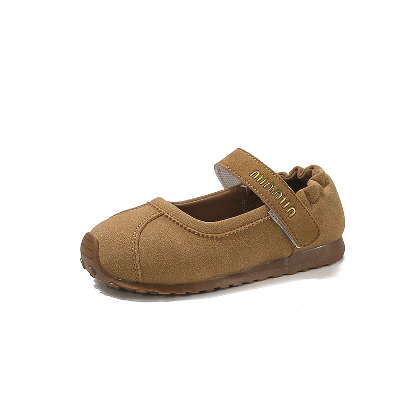 Dječje Mary Jane slip-on cipele s elastičnim remenom, PU gornji dio, TPR potplat, niski kroj, proljeće–jesen