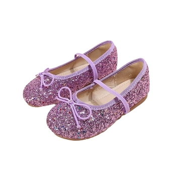 Cipele princeze za djevojčice – Velcro zatvaranje, gornji dio od platna, gumeni potplat, PU uložak, podstava od umjetne kože